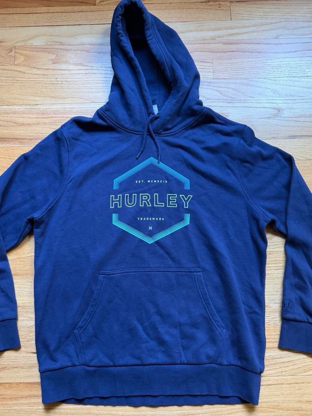 Hurley Men's Navy Hoodie Sweatshirt